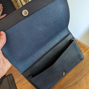 Shinola leather clutch
